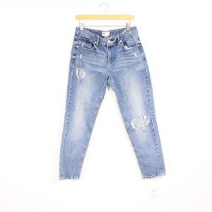 *Garage Ripped Skinny/Straight  Leg Jeans